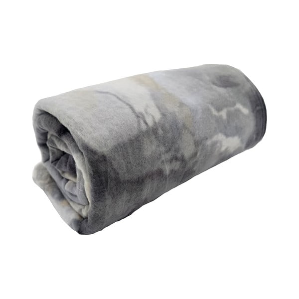 Сиво одеяло от флийс 150x200 cm Marble – JAHU collections