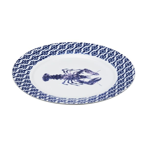 Modrobílý talíř Kitchen Craft Artesa, 30 cm
