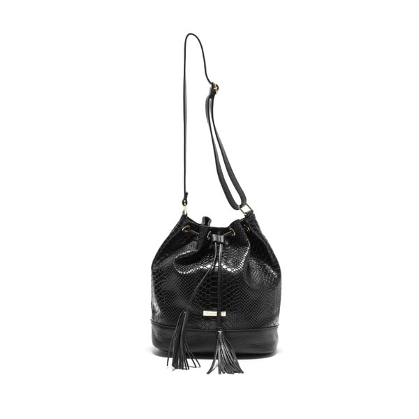 Černá kožená kabelka Isabella Rhea Paolina