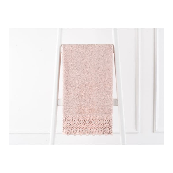 Прахово розова кърпа от чист памук , 50 x 76 cm - Madame Coco