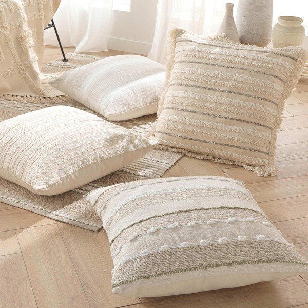 Памучна декоративна възглавница 60x60 cm Atlas – douceur d'intérieur-image-1