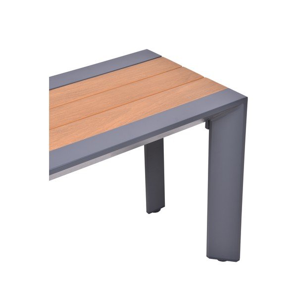 Тъмносива метална градинска пейка Silea – Garden Pleasure-image-1