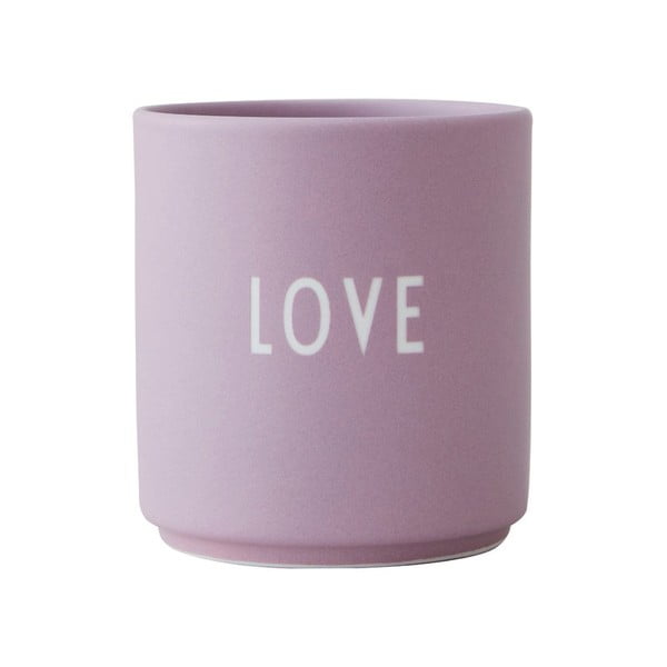 Порцеланова чаша в цвят лавандула Любими Love - Design Letters