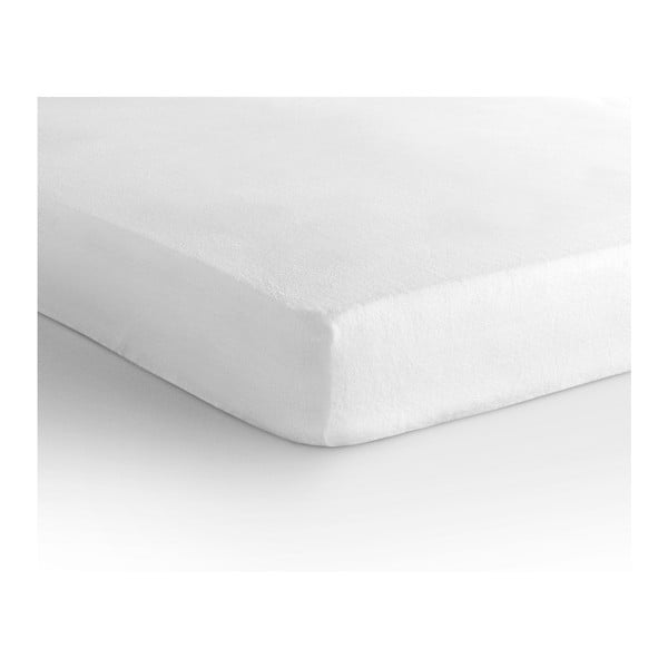 Бял ластичен чаршаф Molton, 90/100 x 200/220 cm - Sleeptime