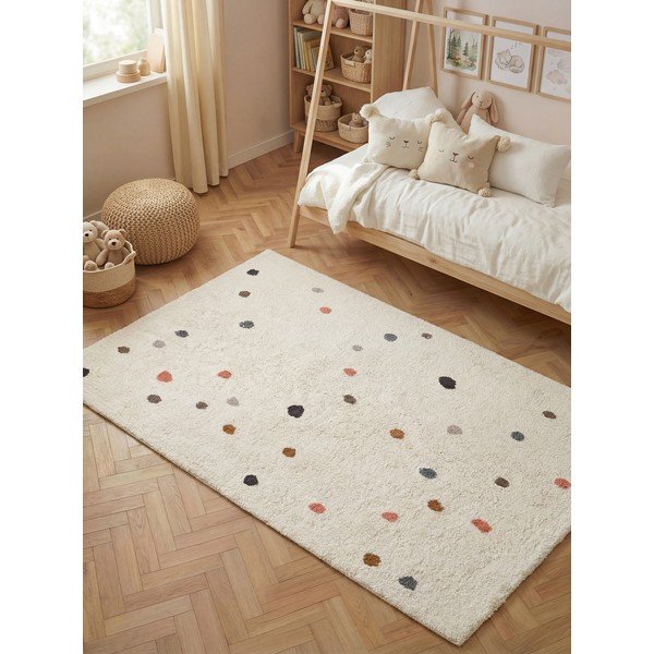 Кремав памучен детски килим подходящ за пране/ръчно изработен 140x200 cm Snuggle Pippo – Hanse Home-image-1