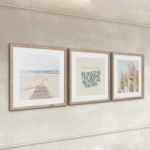 Картини в комплект от 3 бр. 30x40 cm Seaside – Styler-image-2