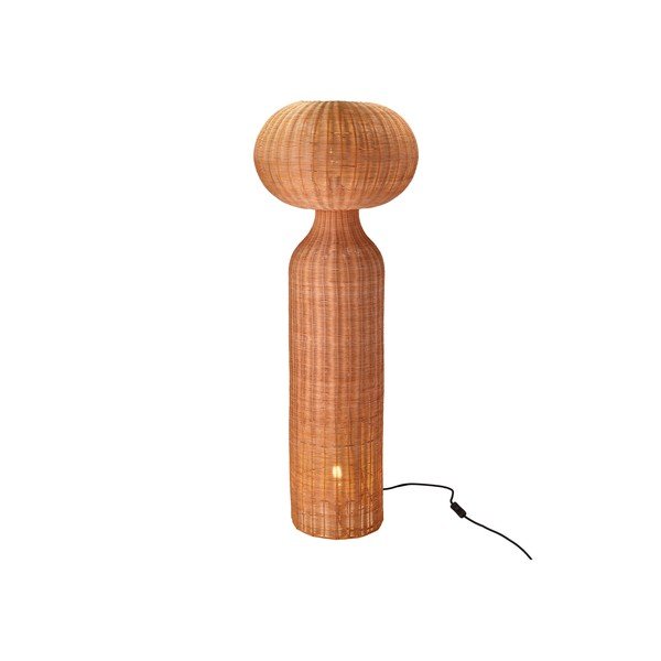 Подова лампа естествена с ратанов абажур (височина 130 cm) Vinka – Villa Collection-image-4