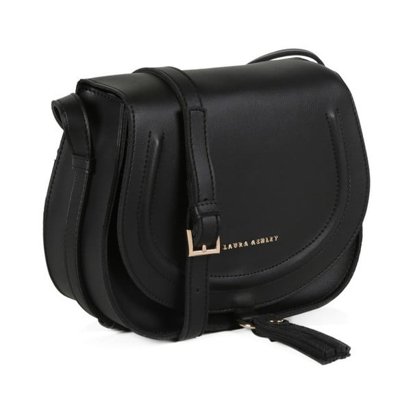 Černá kabelka z koženky Laura Ashley Rampart