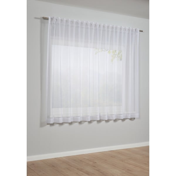 Бяла завеса 175x140 cm Voile Uni - Gardinia-image-1