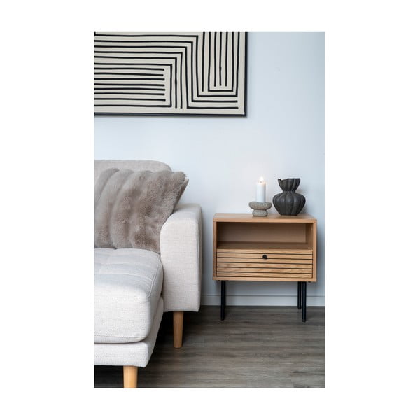 Декоративна възглавница от изкуствена кожа 45x45 cm Galena – House Nordic-image-3