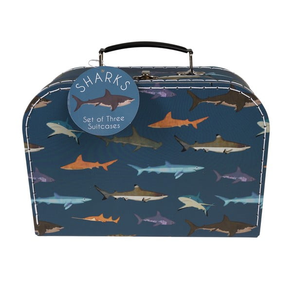 Детски куфари в комплект от 3 броя  Sharks - Rex London-image-2
