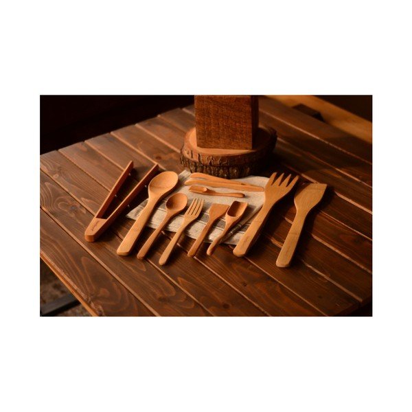 Комплект от 10 бамбукови кухненски инструмента Violi - Bambum-image-1