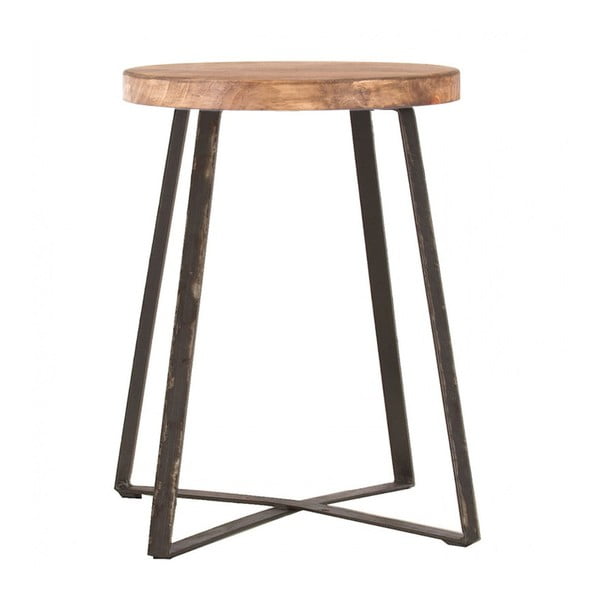 Příruční stolek s deskou z ořechového dřeva indhouse Tucson