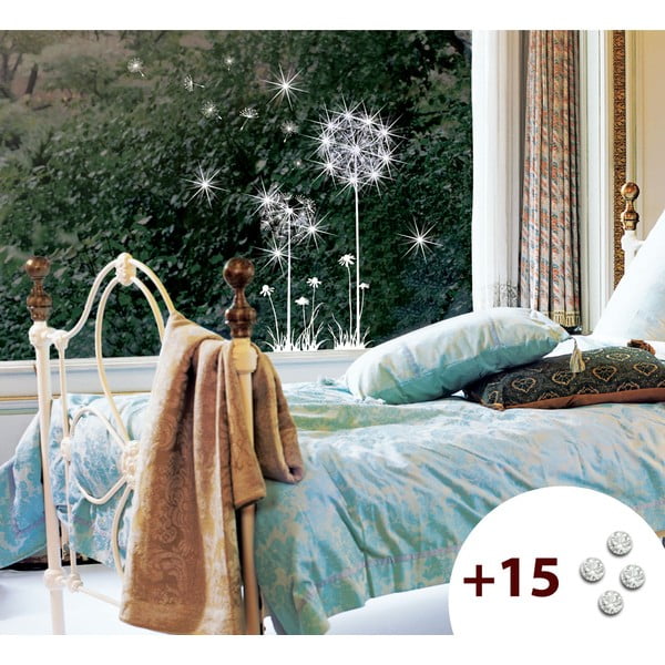 Комплект стикери и 15 кристала Сваровски Цветя на глухарче - Ambiance-image-2