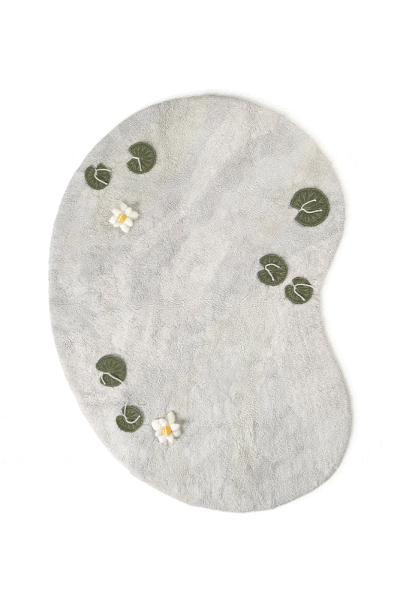 Светлосиво памучно детско килимче за игра 130x170 cm Swan Lake – Lorena Canals-image-2