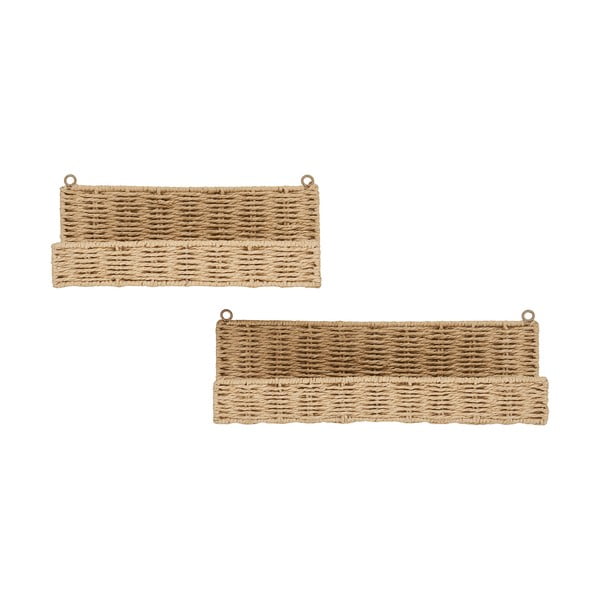 Стенни рафтове в комплект 2 бр. в естествен цвят 10 cm Treviso – House Nordic