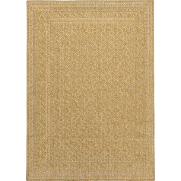 Жълт външен килим 170x120 cm Terrazzo - Floorita
