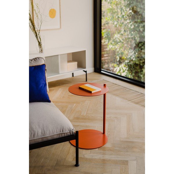 Стоманена кръгла странична масичка 41x40 cm Ande – noo.ma-image-1