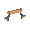 Прожектор в тъмносив и естествен цвят 11x33 cm Delhi – Trio