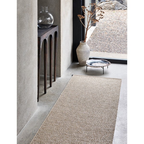 Кремав килим за открито и закрито 85x160 cm Effi Mud – Pappelina-image-3