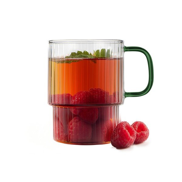 Зелени стъклени чаши в комплект 2 бр. за капучино 350 ml Livio – Vialli Design-image-4