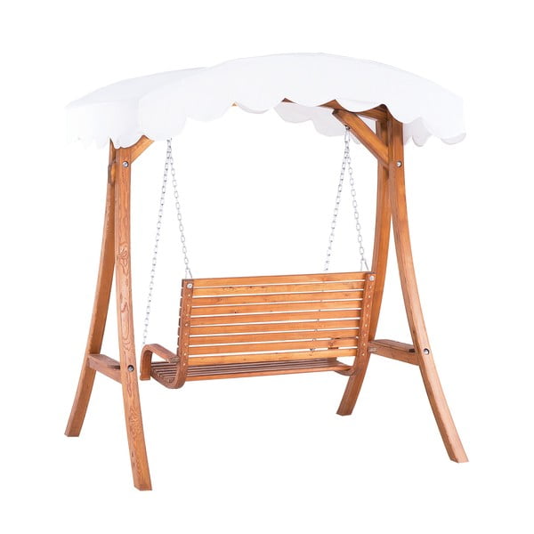 Zahradní dřevěná houpačka s přístřeškem Monobeli Swingy-image-2