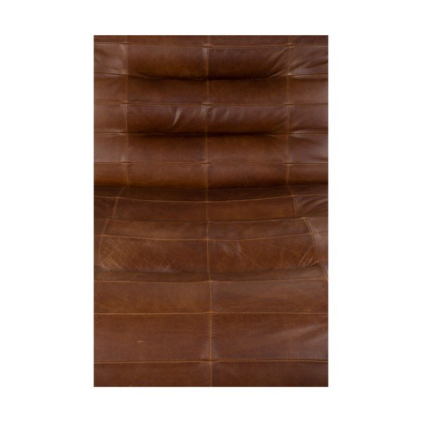 Кафяво кожено кресло Wyatt – Dutchbone-image-4