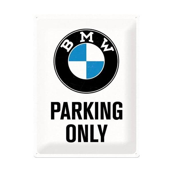 Метален знак BMW Parkings, 30x40 cm - Postershop