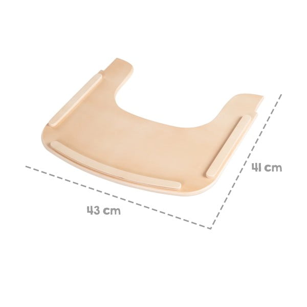 Поднос за детско столче в естествен цвят Sit Up Flex – Roba-image-3