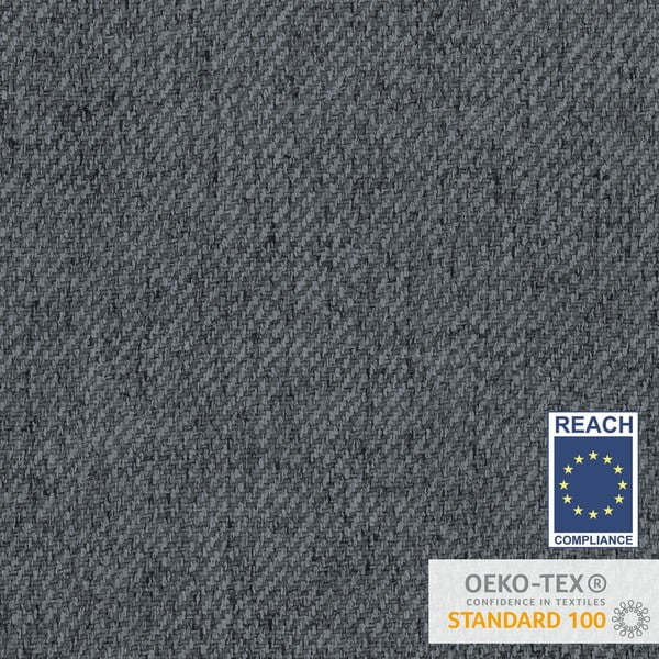 Сиво боксспринг легло с място за съхранение 140x200 cm Imagine – Maison de Rêve-image-1