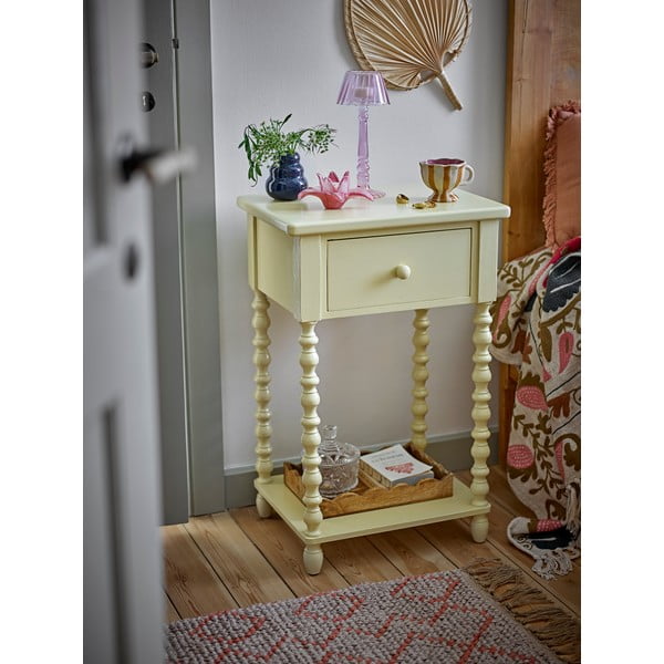 Светложълто нощно шкафче Salino – Bloomingville-image-1