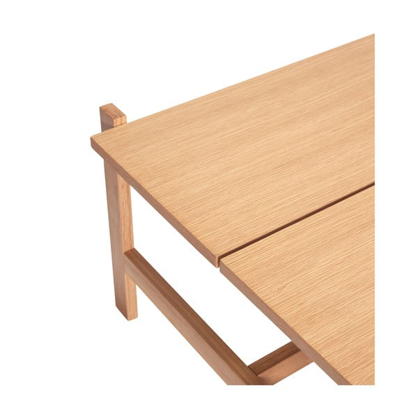 Масичка за кафе с дъбов плот в естествен цвят 80x80 cm Dash – Hübsch-image-3