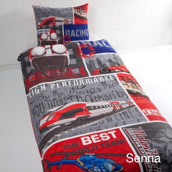 Памучно детско спално бельо за единично легло Senna, 140 x 200 cm - Ekkelboom