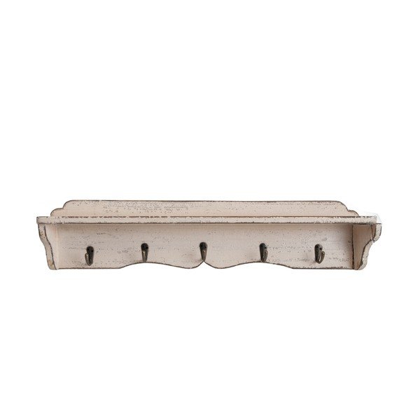 Polička s pěti háčky Shelf