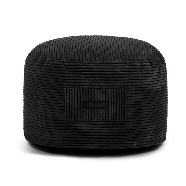 Черна табуретка от рипсено кадифе Om 60 – SLOWDOWN