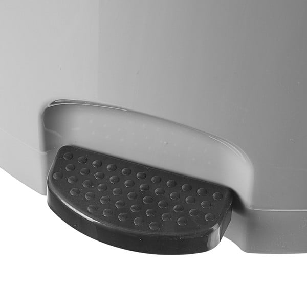 Сиво пластмасово кошче за боклук с педал 3 l – Orion-image-1