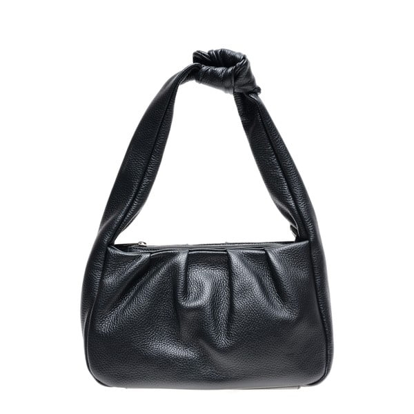 Черна кожена чанта - Carla Ferreri