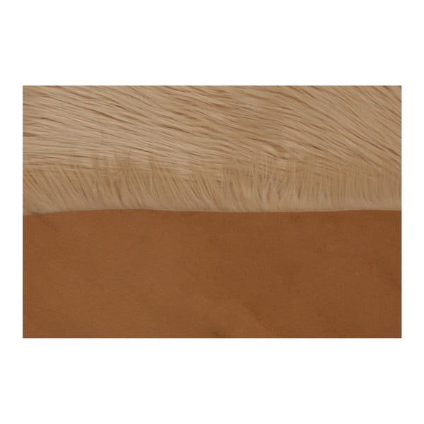 Кафяв килим от изкуствена кожа Dione, 100 x 75 cm - Unknown-image-1