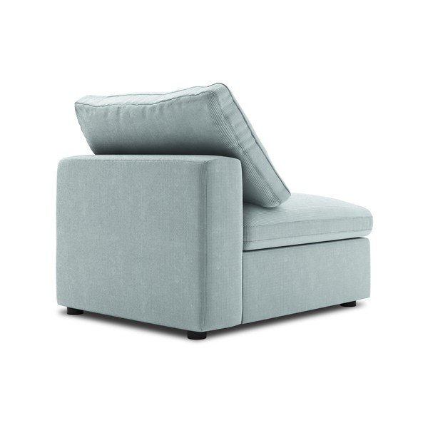 Светлосиня средна част на модулен диван от велур Galaxy - Windsor & Co Sofas-image-3