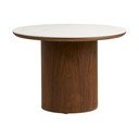 Кръгла масичка за кафе с керамичен плот в тъмно естествен цвят ø 60 cm Noli – House Nordic