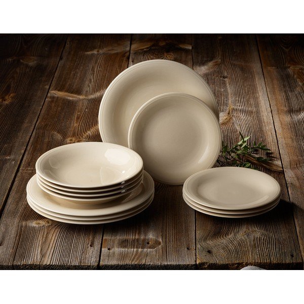 Комплект чинии от бежов порцелан от 12 части Villeroy & Boch Like Color Loop - like | Villeroy & Boch-image-1