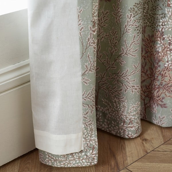 Зелени пердета в комплект от 2 бр. 168x183 cm Woodland Trees – Catherine Lansfield-image-2