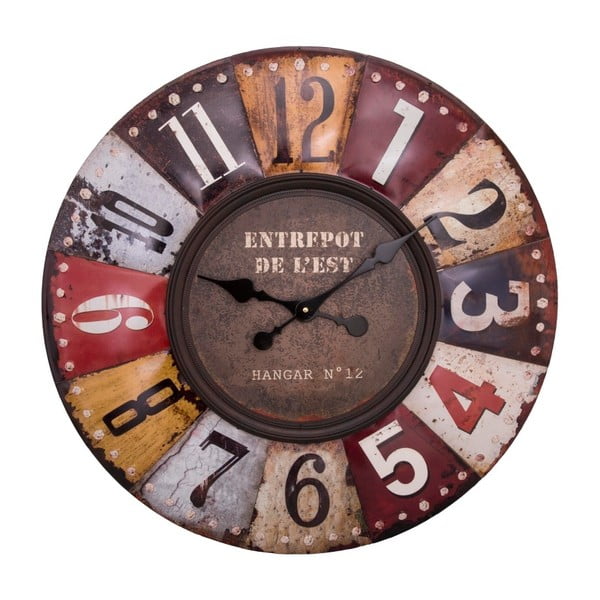 Nástěnné hodiny Antic Line Pendule Multicolore, ⌀ 70 cm