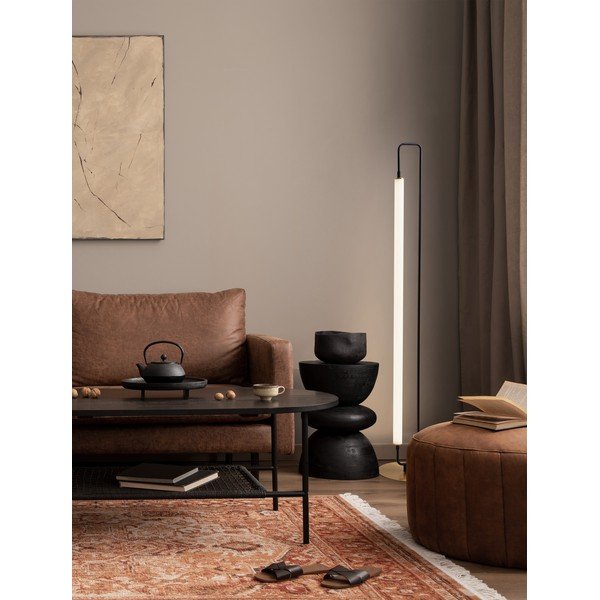 Бяла/матово черно метална LED подова лампа (височина 150 cm) Wetro – Nova Luce-image-1