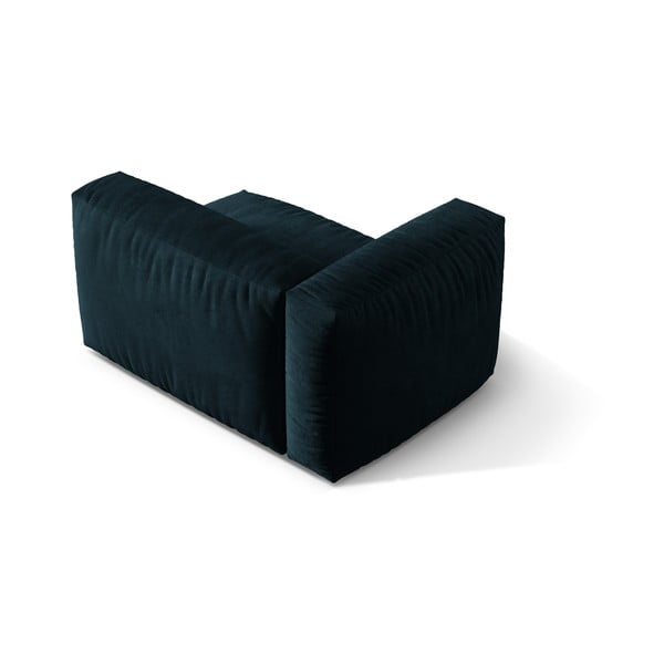 Тъмносин кадифен модул за диван (ляв ъгъл) Martina – Micadoni -image-2