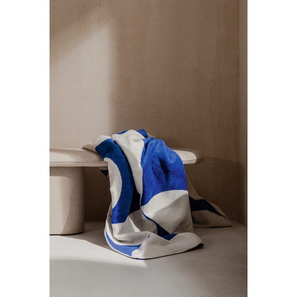 Синьо /кремаво одеяло 150x200 cm Tul – noo.ma-image-4