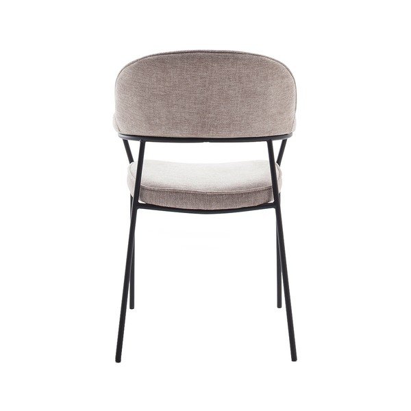 Бежов трапезен стол с подлакътници Kindersley – Unique Furniture-image-4