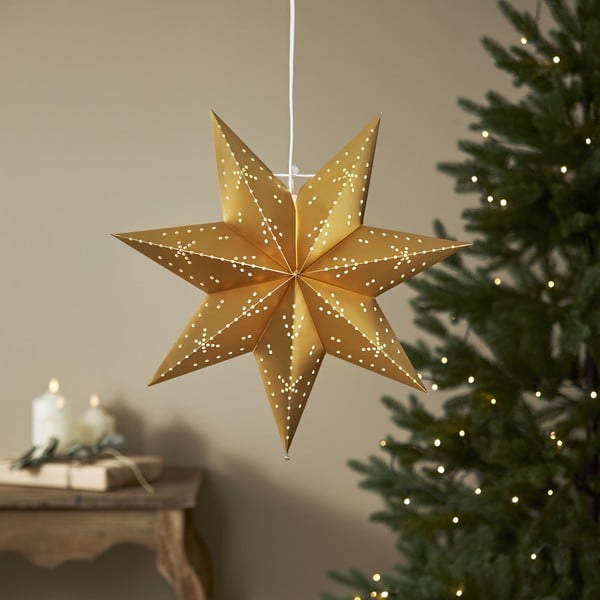 Коледна светлинна украса в златист цвят ø 45 cm Classic - Star Trading