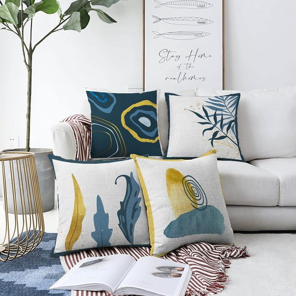 Калъфки за възглавници в комплект от 4 броя 43x43 cm - Mila Home-image-1