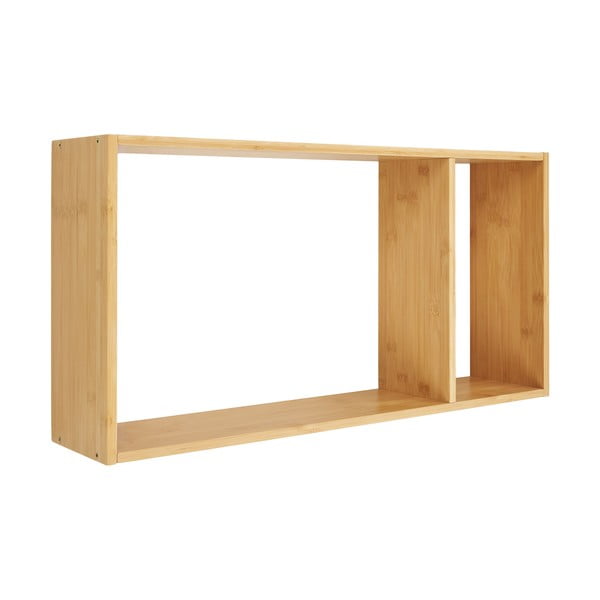 Стенен бамбуков рафт на няколко нива в естествен цвят 70 cm Ember – House Nordic-image-1